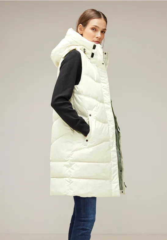 Street One Gilet long matelassé 