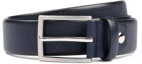 Suitable Ceinture Structure En Cuir Bleu Marine 1100392-040 