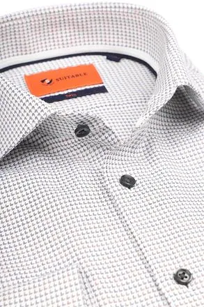 Suitable Chemise Twill Imprimé Blanche D22-05 commander en 