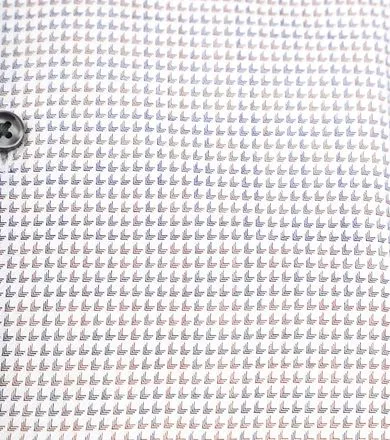 Suitable Chemise Twill Imprimé Blanche D22-05 commander en 