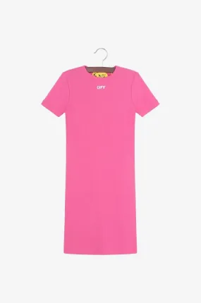 T-shirt long fille en jersey côtelé Off Stamp
