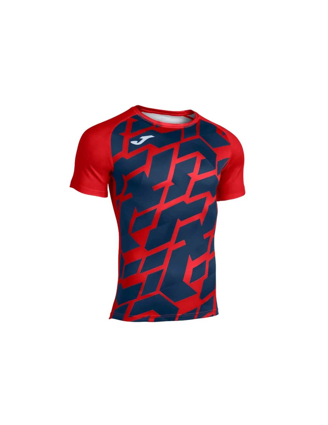 T-shirt Rugby From Myskin III Short Sleeve Navy Red
