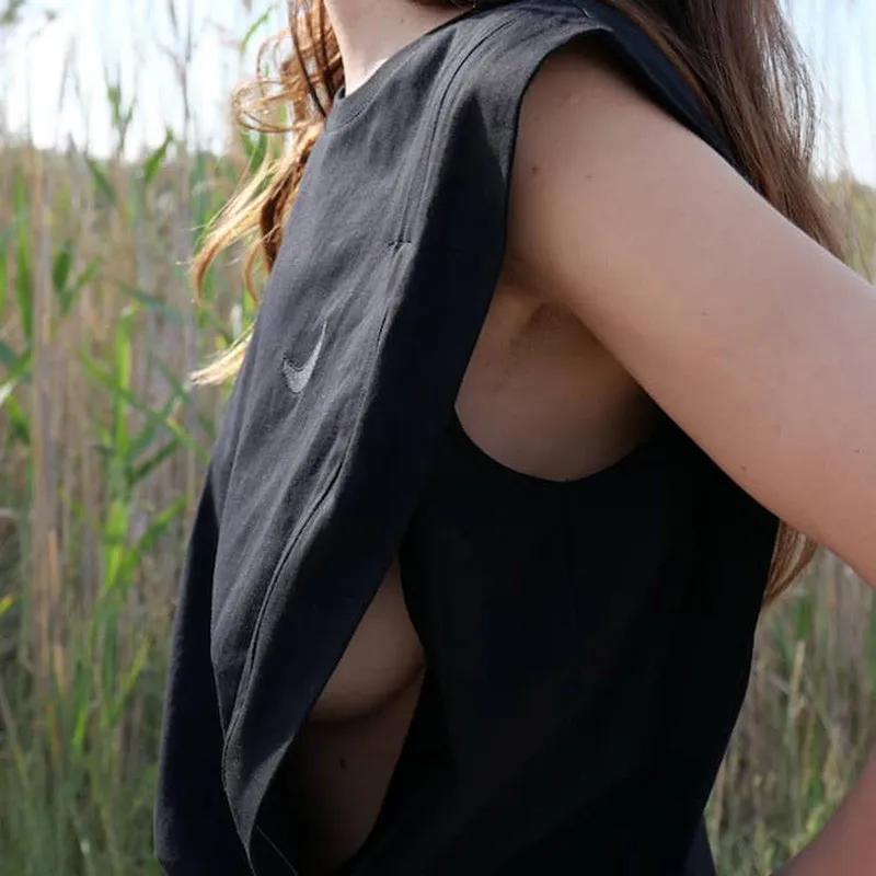 TAJINEBANANE - TOP D'ALLAITEMENT ON SEME TOP BLACK - littlecasba.com