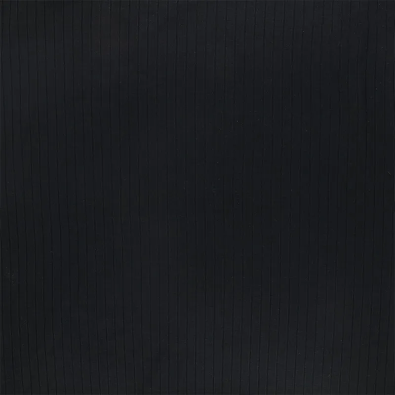 Tissu jersey viscose côtelé - noir