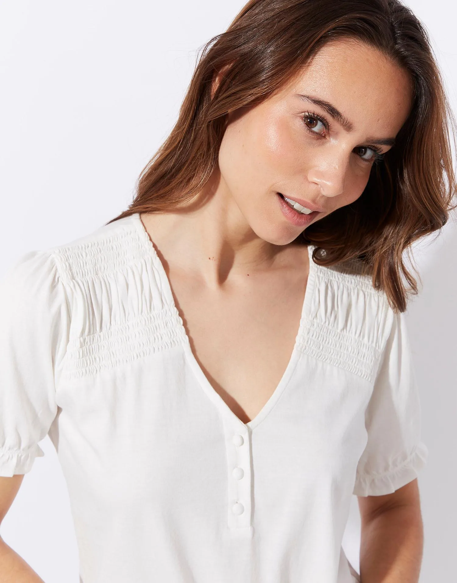 Top manches courtes 100% coton bio uni