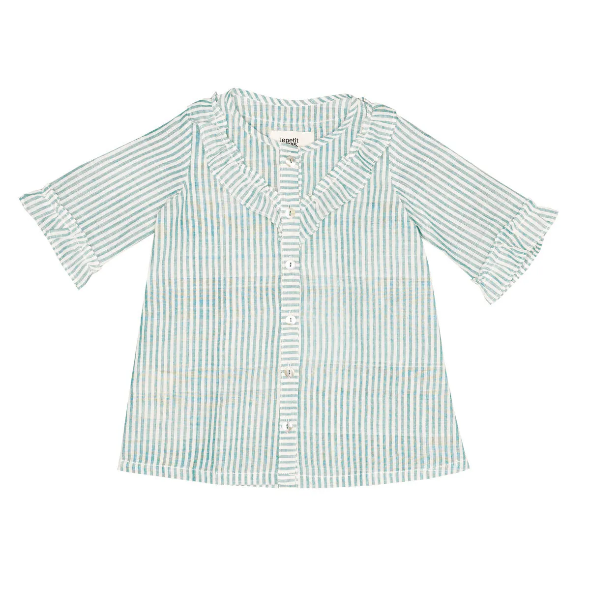 Top Vanessa - Green Stripes - 6/9 Mois