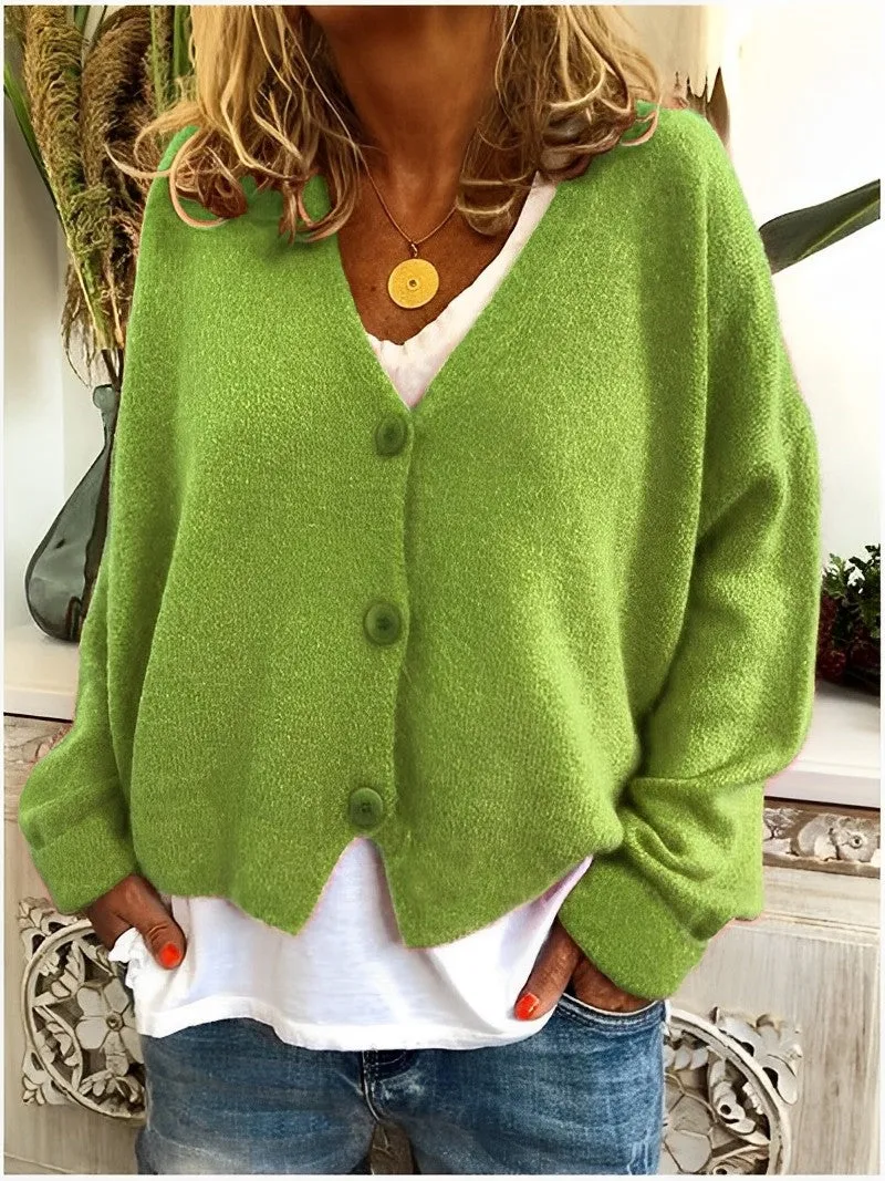 Valarie - Gilet en Tricot Simple