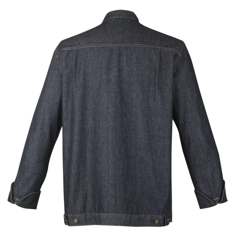 Veste cuisinier homme en denim | Vêtements de cuisine Robur
