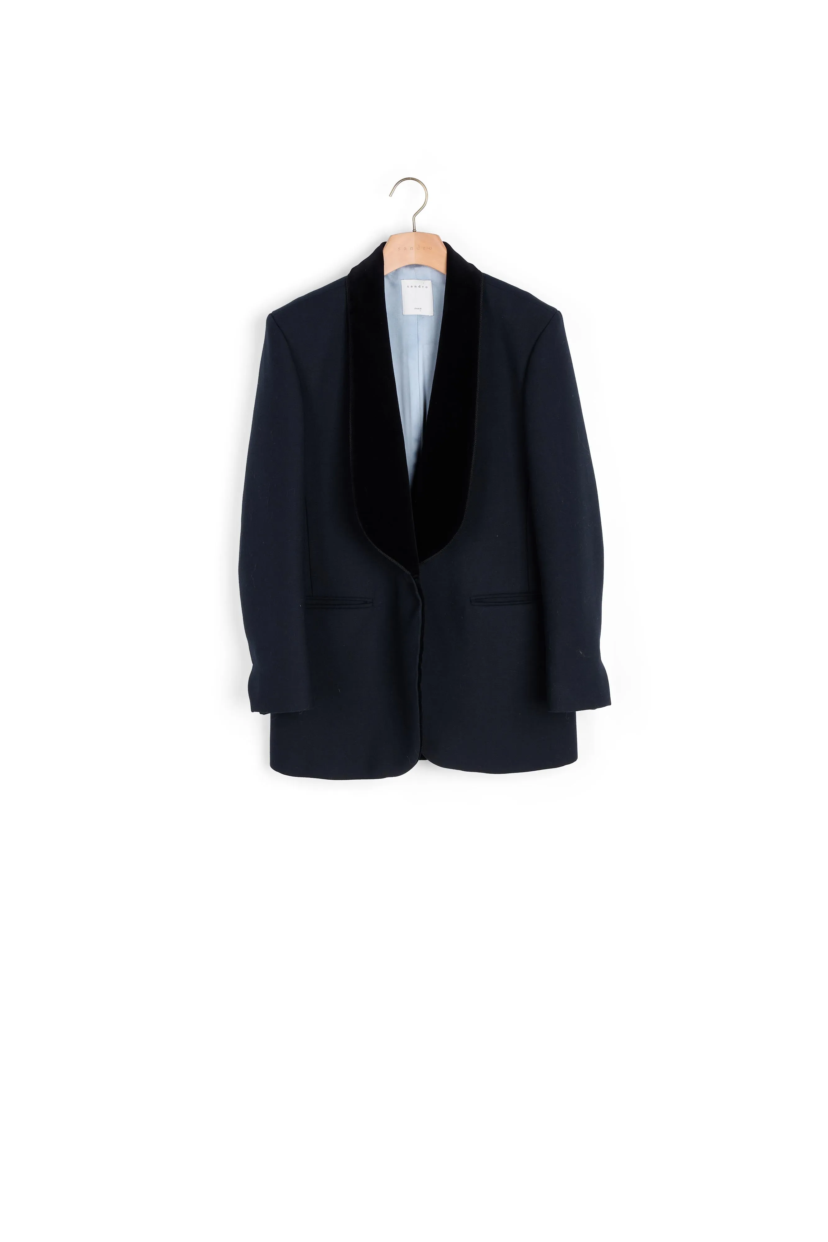 Veste de tailleur avec col chle