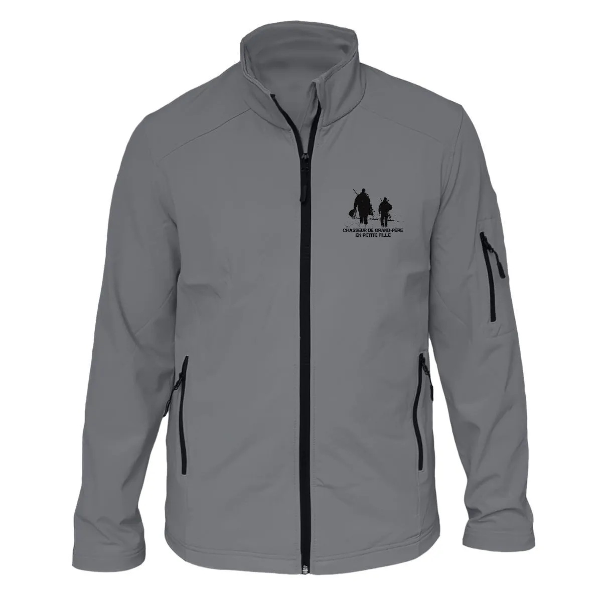 Veste softshell Homme ou Femme avec/sans capuche – Chasser de grand père en petite fille