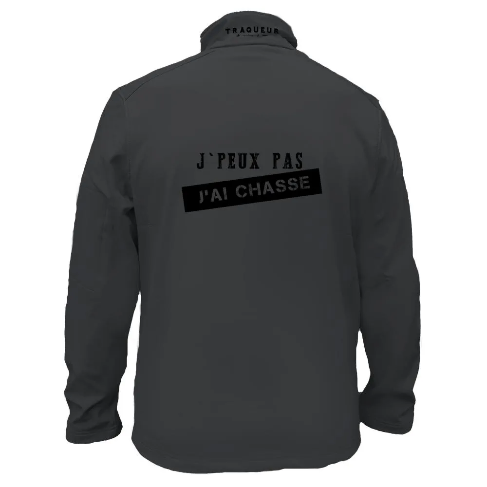 Veste softshell Homme ou Femme avec/sans capuche – J’peux pas j’ai chasse