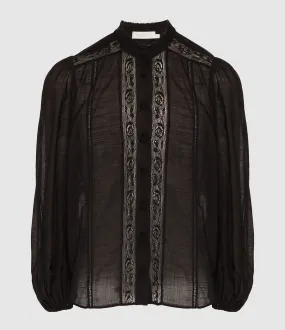 ZIMMERMANN Partager  Blouse Halliday Black  